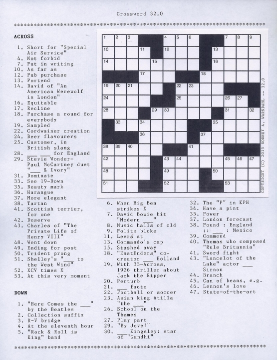 Crossword 32.0