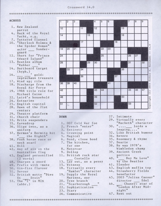 Crossword 14.0