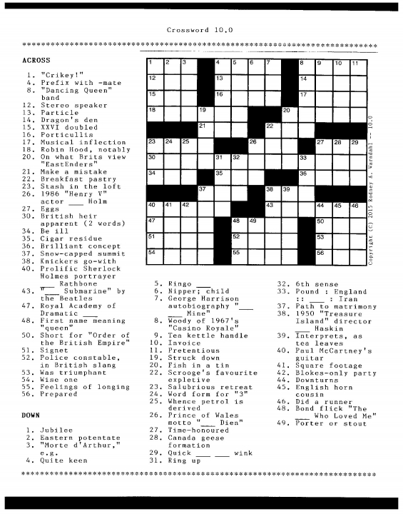 Crossword 10.0