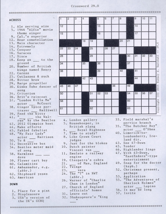 Crossword 29.0